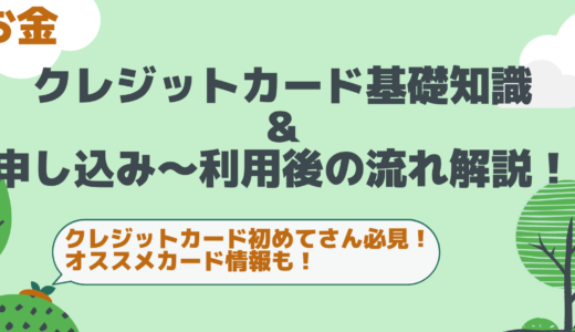 クレジットカードの基礎知識＆申し込み〜引き落としまでの流れ初心者向け解説