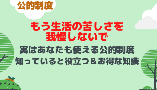 使えるはずなのに適用されていない公的制度　知っていると役立つ＆得する公的制度の知識